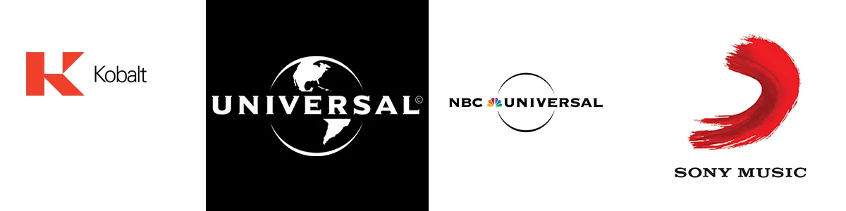 Clients — Kobalt, Universal, NBC Universal, Sony Music